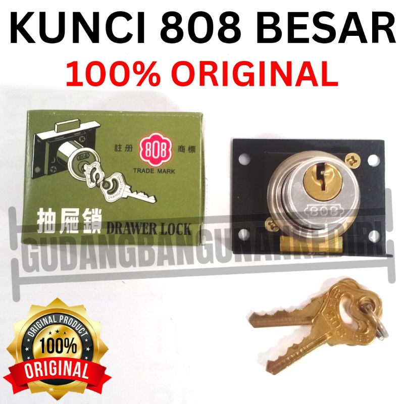 kunci laci lemari 808 besar drawer lock Original kunci 808