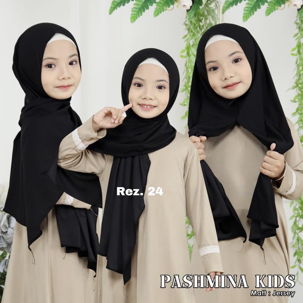 PASHMINA POLOS KIDS INSTAN UMUR 3-9THN