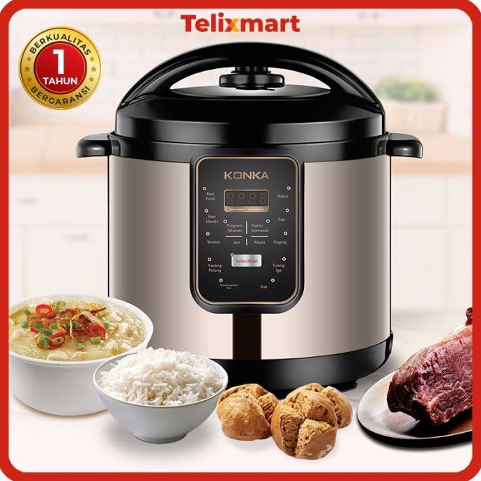 Konka Panci Presto Listrik/Electric Pressure Cooker multifungsi