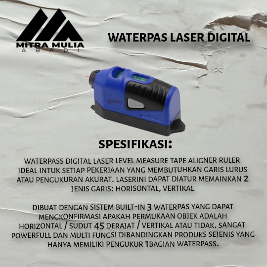 Waterpas Laser Digital I Waterpass Digital Laser Level Multifungsi