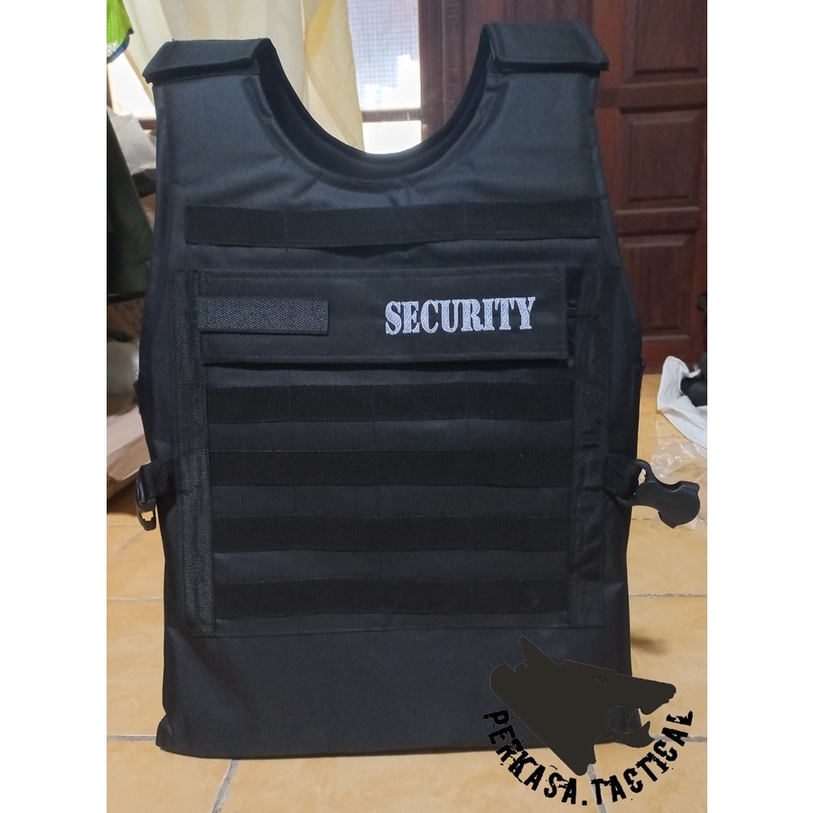 Rompi Security Hitam - Rompi Tebal