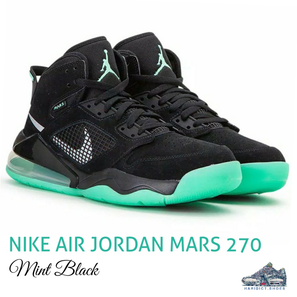 NIKE AIR JORDAN Mars 270 Mint Black / SEPATU PRIA / SNEAKERS / SEPATU SPORT COWOK / SEPATU OLAHRAGA