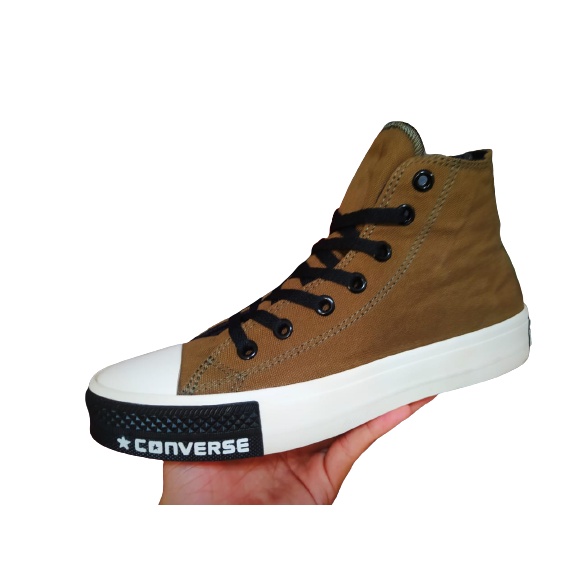 SEPATU SNEAKERS HIGH ALLSTAR  CONVERSE ALL STAR 70S Hight Brown Black Premium