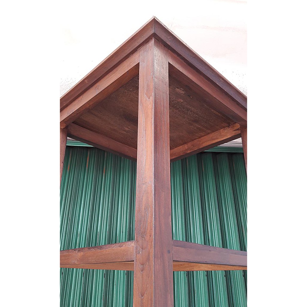 LEMARI SUDUT 17218 - RAK SUDUT - LEMARI PAJANG - LEMARI RAK SUDUT - LEMARI KAYU JATI - LEMARI JATI