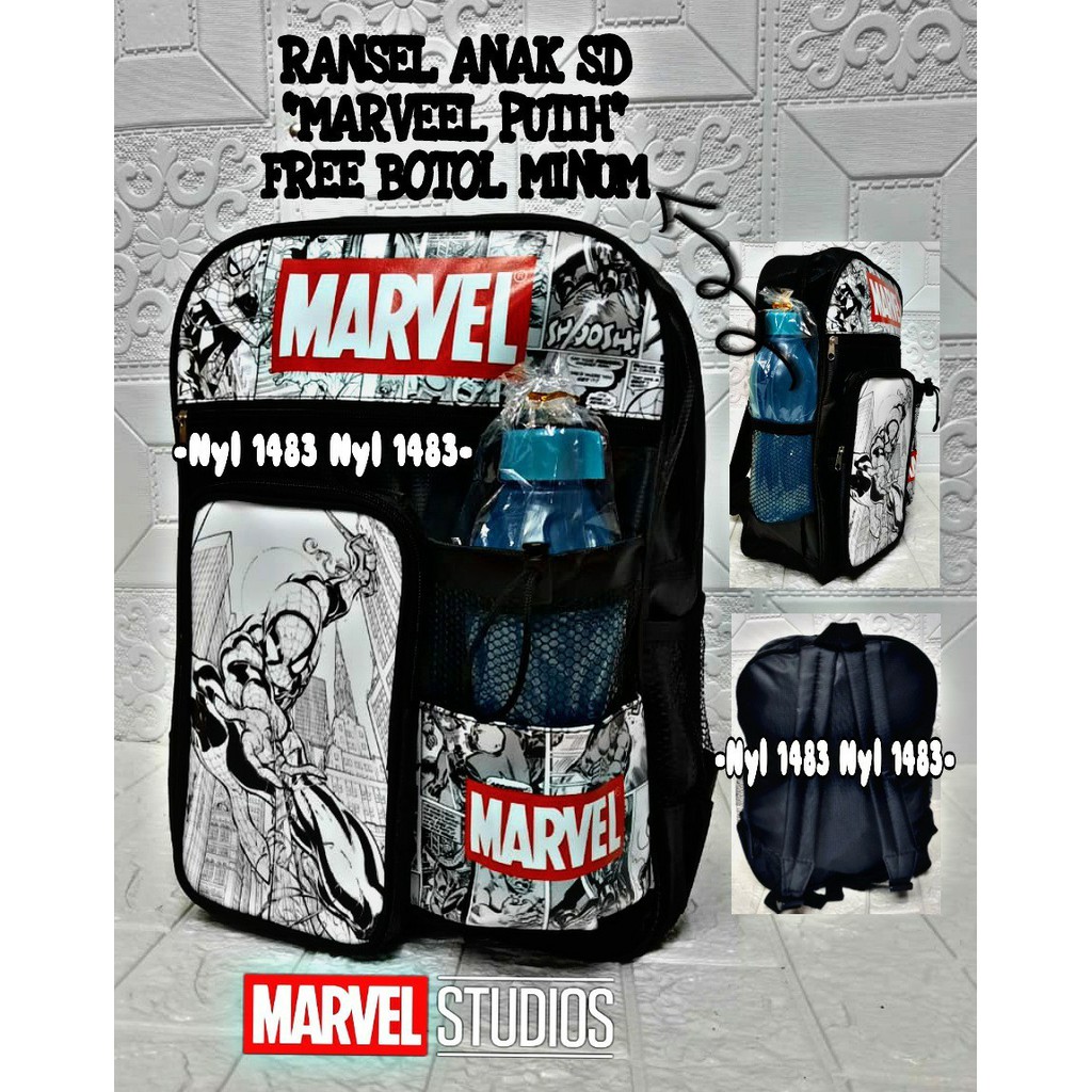 KSO_BAG - Tas Ransel Anak Laki-Laki Terbaru 2021 Kekinian Backpack Carakter SUPER HERO Termurah