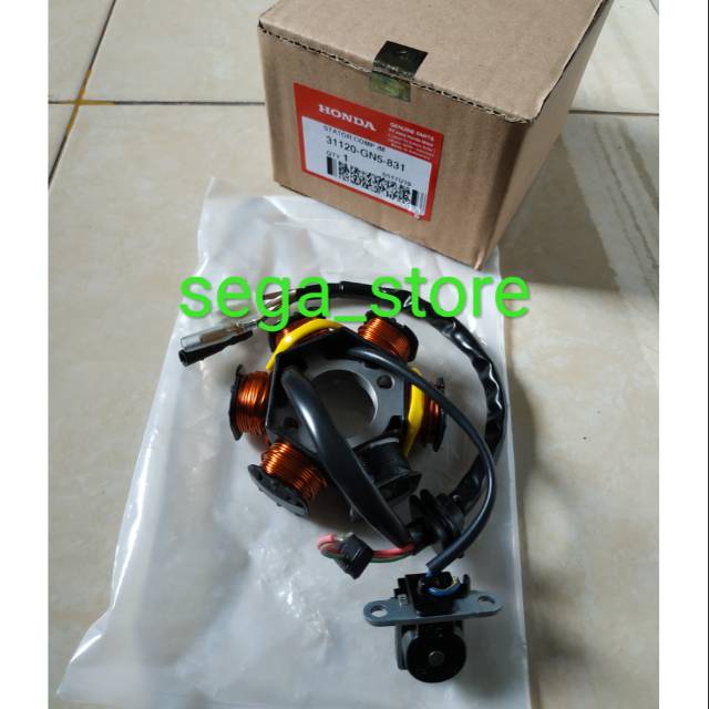 Stator comp spul spull assy plus pulser honda astrea grand ori original AHM 31120-GN5-831