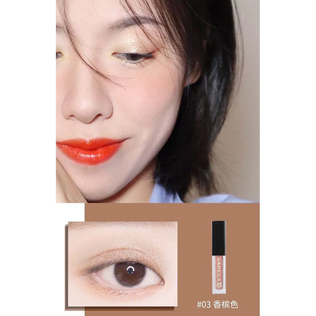 Lameila Eyeshadow Glitter Liquid, Eyeshadow Liquid HK-1033