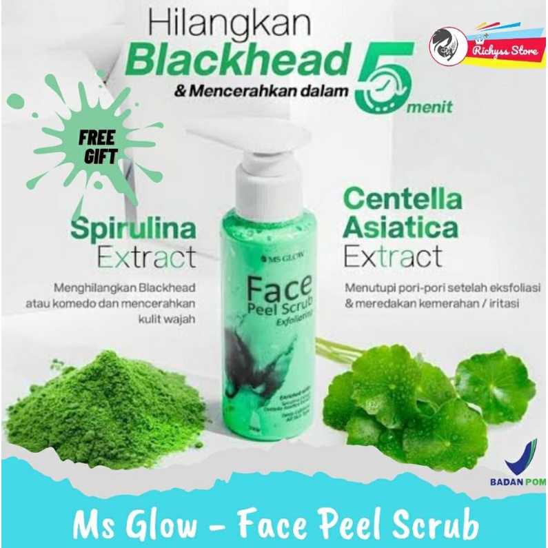 FACE PEEL SCRUB / EXFOLIATING MSGLOW / MS GLOW Eksfoliasi