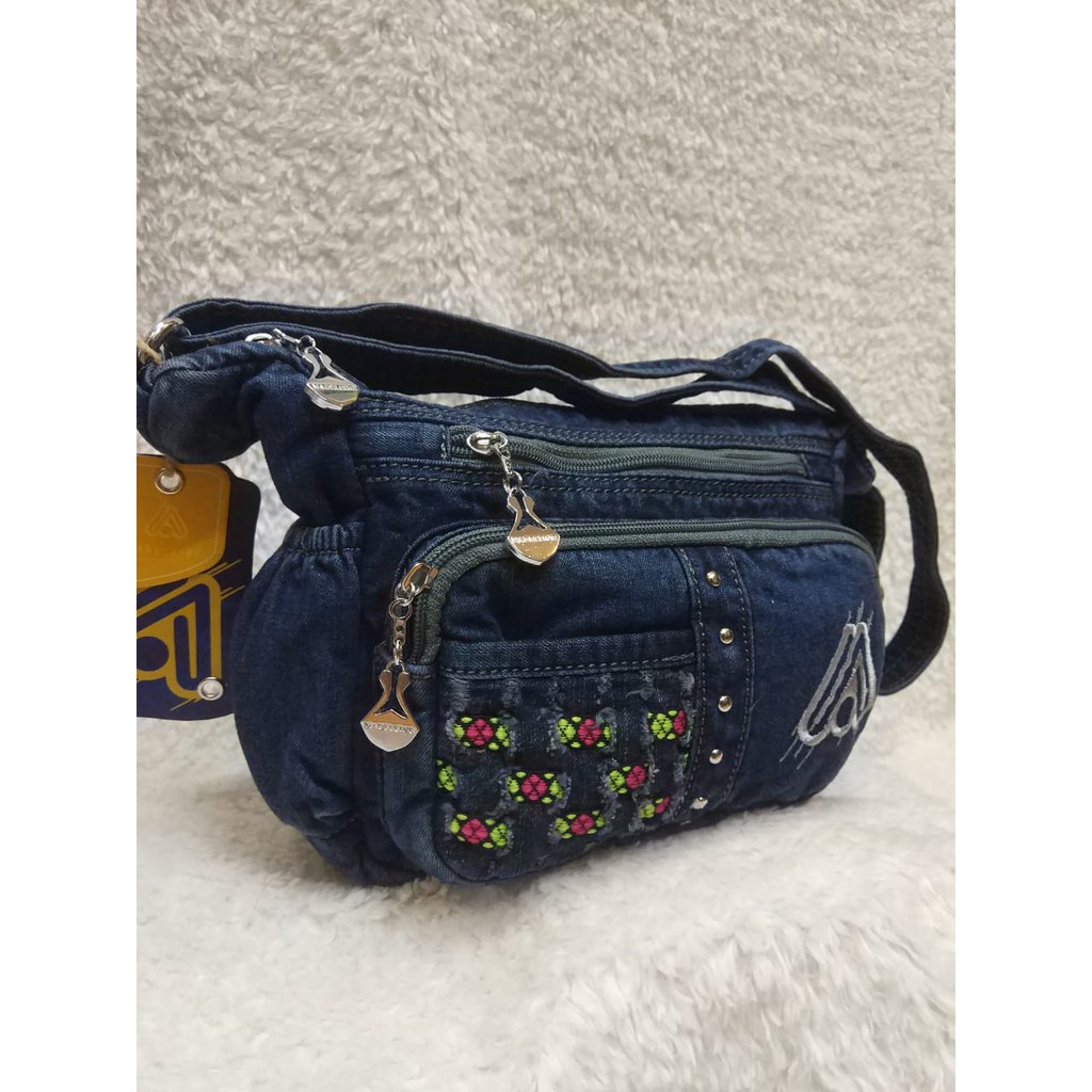 TAS SELEMPANG GAUL ORIGINAL JEANS MADELEINE 651. DARENA BAGS BANDUNG