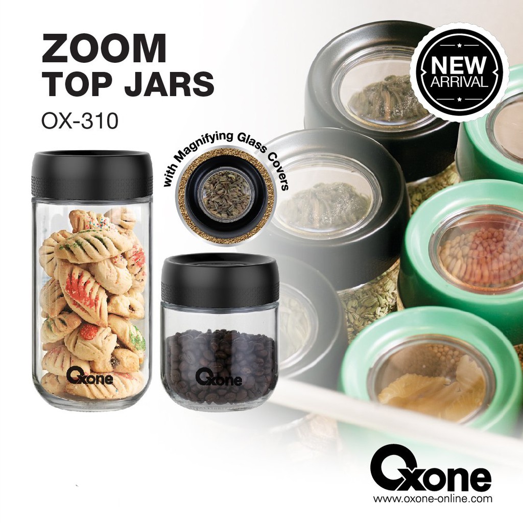 Oxone Ox-310 Zoom Top Jars Toples kaca Toples Serbaguna