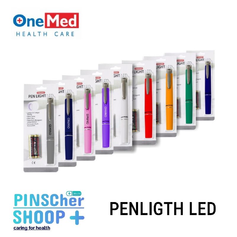 Penlight Onemed LED Include Baterai Bulpen Senter