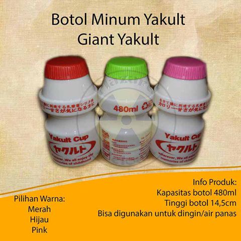 Botol Minum / Botol Minum Yakult / Botol Yakult / Giant Yakult