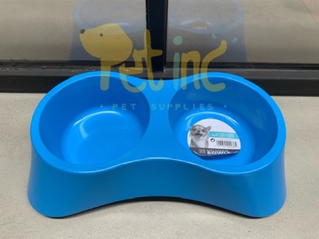 Double dinner melamine pet bowl