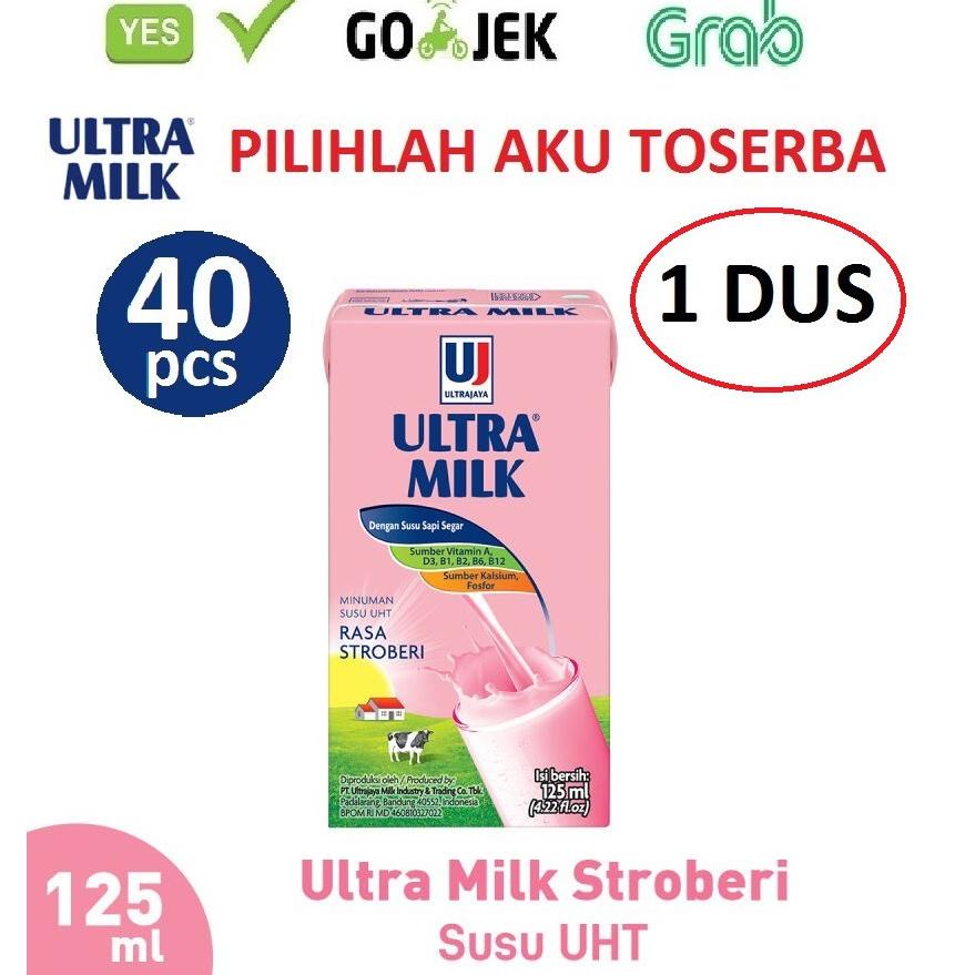 

Laris Susu Ultra Stroberi (Strawberry) 125 ml - (1 DUS ISI 40 pcs) 08