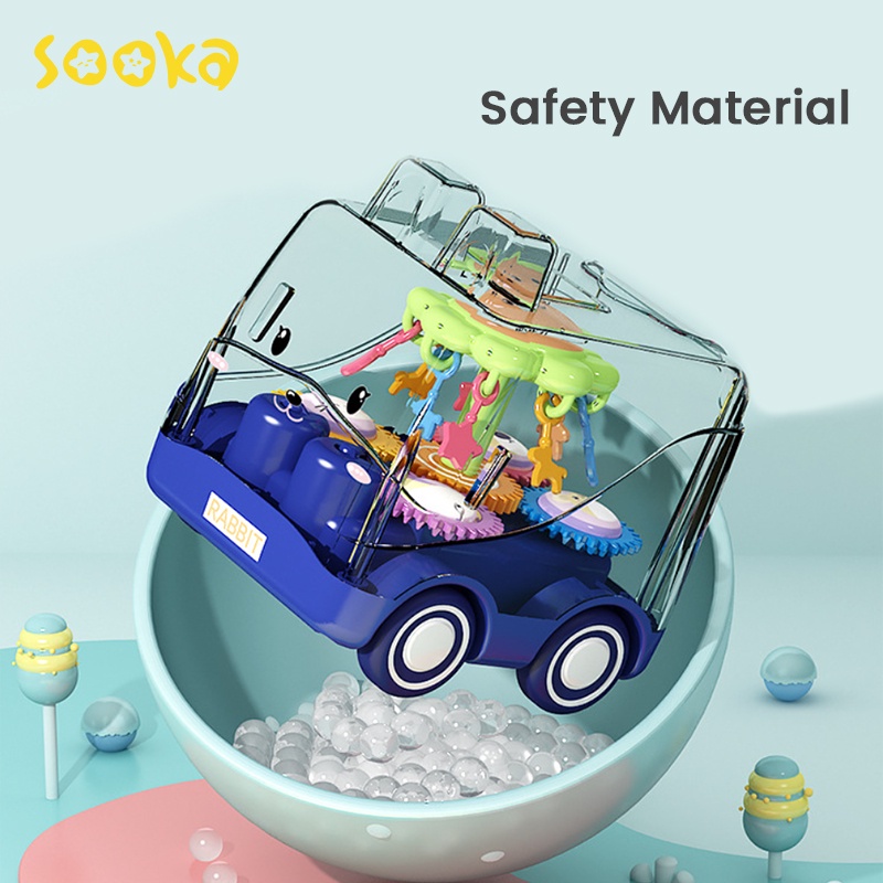 Sooka Mainan Mobil-Mobilan Bayi Unik,Lucu dan Tahan lama(Durable) - Bus Tahan Banting Merry Go Arround/Baby Car toys Crush Resistant SK-GCA1078