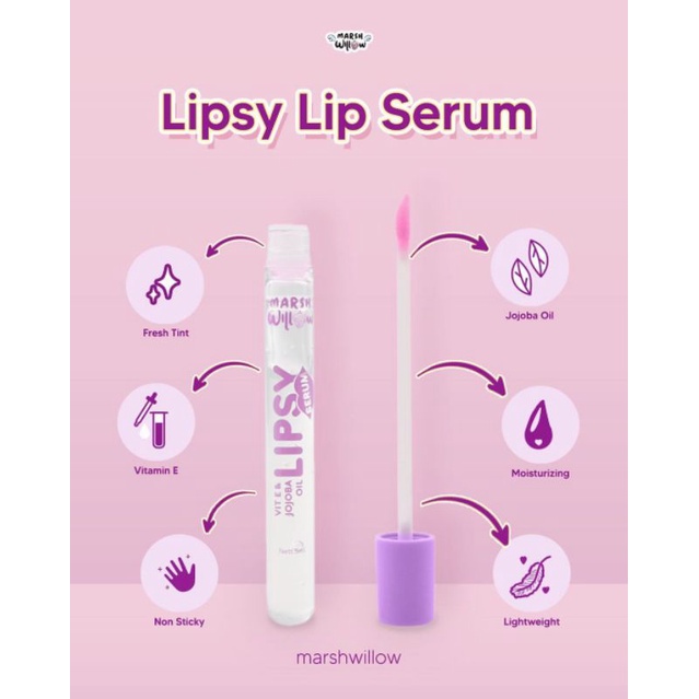MARSHWILLOW LIPSY LIP SERUM / SERUM BIBIR / LIP SERUM