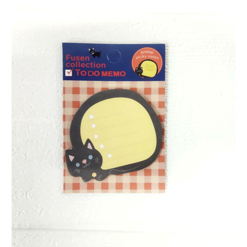 ❄ OSZI ❄ R457 Sticky Note Animal / Kertas Memo Binatang-KUCING HITAM