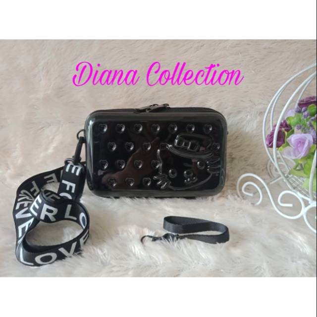 SLINGBAG FOREVER YOUNG TAS KOPER HELLO KITTY / SLING BAG TAS SLEMPANG DOMPET KOPER / TAS KOPER MINI