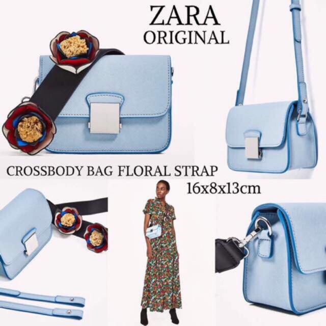 ZARA crossbody bag 2 strap original 