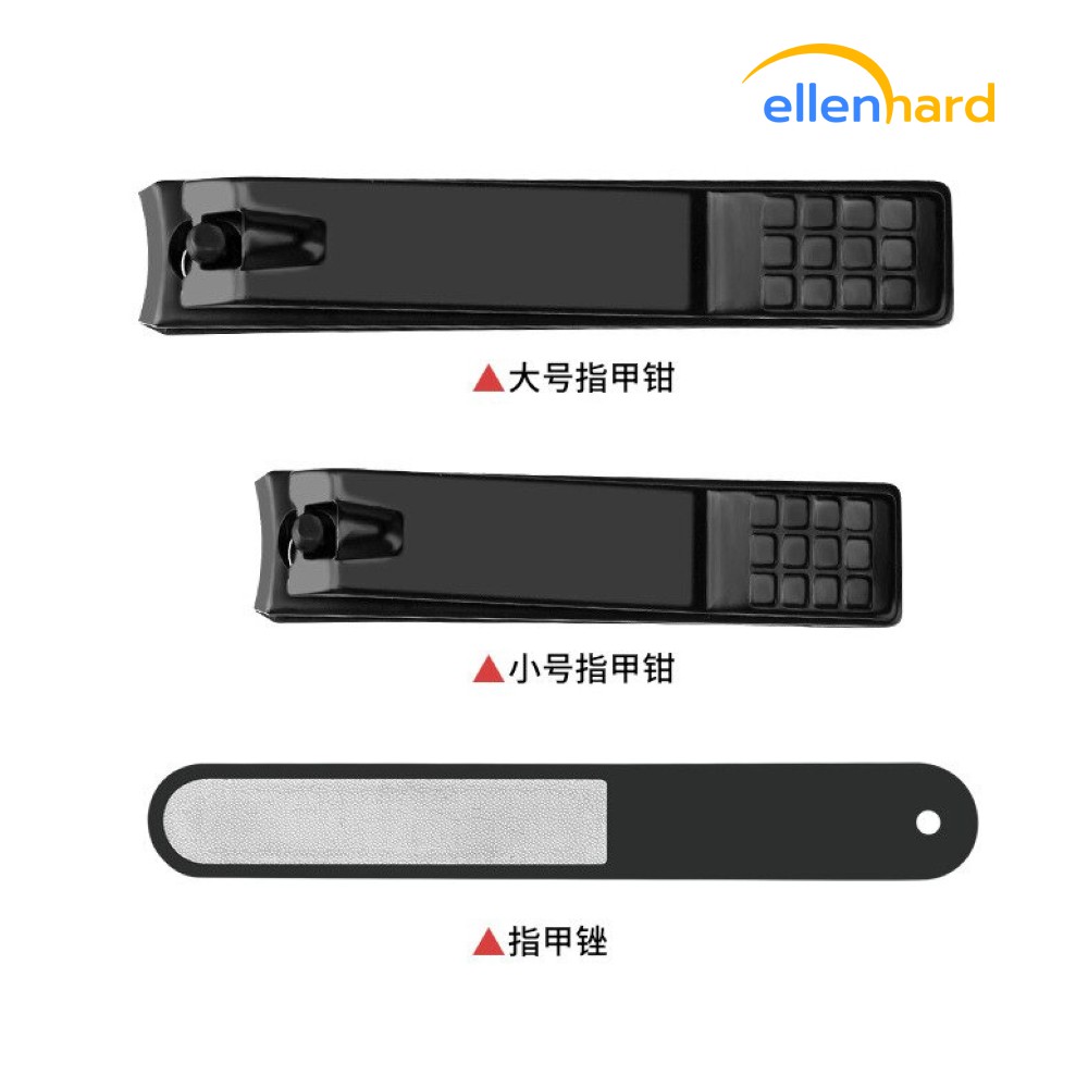 Gunting Kuku Set Potong Kuku 3 Pcs Nail Trimmer Manicure Pedicure Stainless Steel