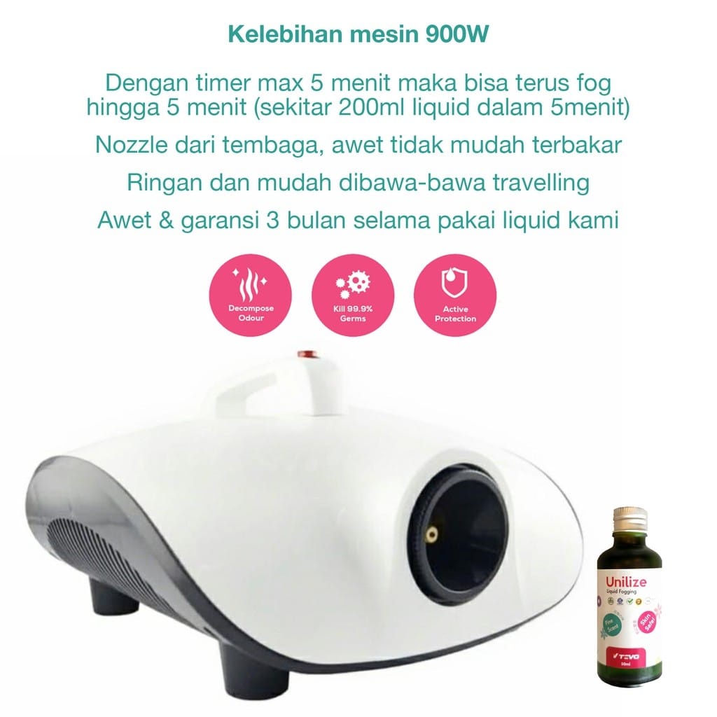 BerryC Mesin Fogging BUNDLE (mesin + cairan Berry C fogging 500ml) / Smoke Asap Fog / BANDUNG