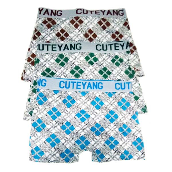 CELANA DALAM BOXER CUT KOTAK KEREN MULTIWARNA