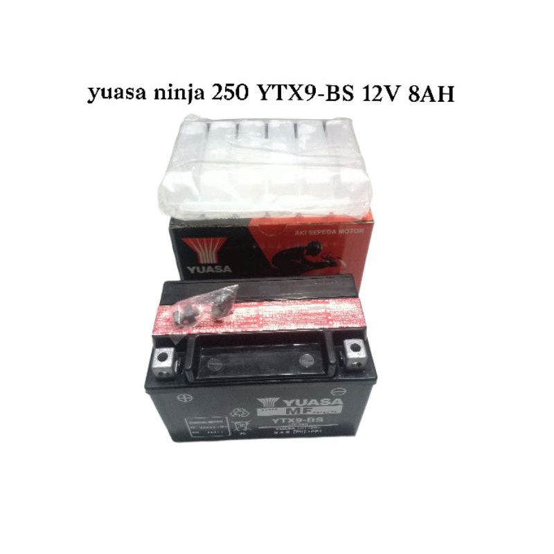 aki ninja 250 yuasa jamin asli