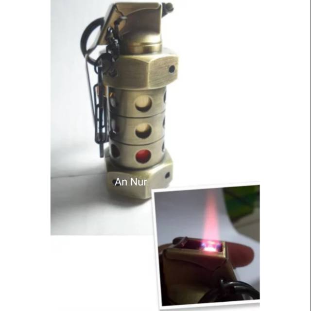 Lighter Granat Model FlashBang - Korek Granat - Lighter Unik - Pajangan - Miniatur