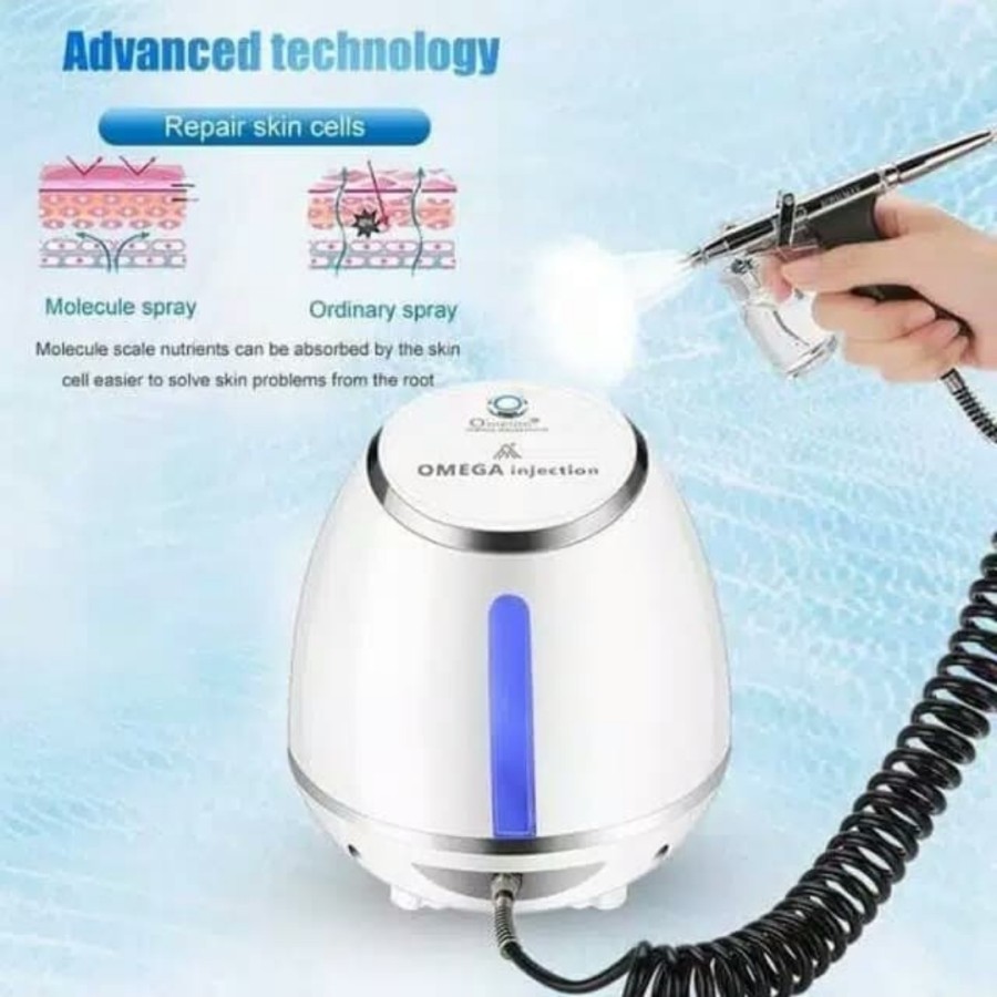 omega spray injection jet peel spray gun injeksi serum