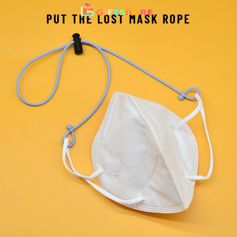 [Readystock]Masker lanyard silikon anti-leash tidak ada jejak sabuk penyesuaian anti-hilang menggant