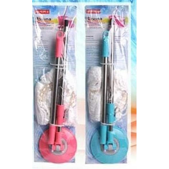 Tongkat alat Pel Lantai Livina Spin Mop Handle Set LION STAR BM 51