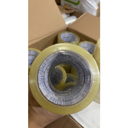 

1 DUS LAKBAN 1 inch / lakban 24mm x 90 yard BENING dus isi 144 roll