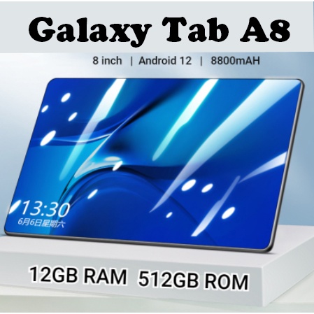 2022 galaxy tab a8 asli kuat dual sim 3g 4g 5g tablet pc kapasitas besar 12gb   512gb 8 1 inci table