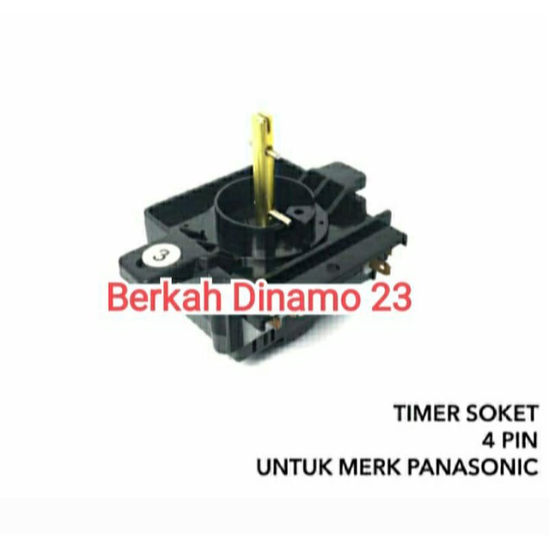 Timer Soket Mesin Cuci PANASONIC 4 Pin - Timer Wash Socket 4 Skun