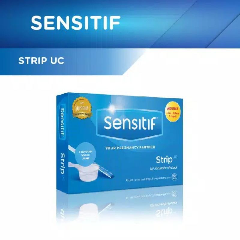 SENSITIF Strip UC Compact Ovutest Strip Alat Tes Kehamilan 1pc