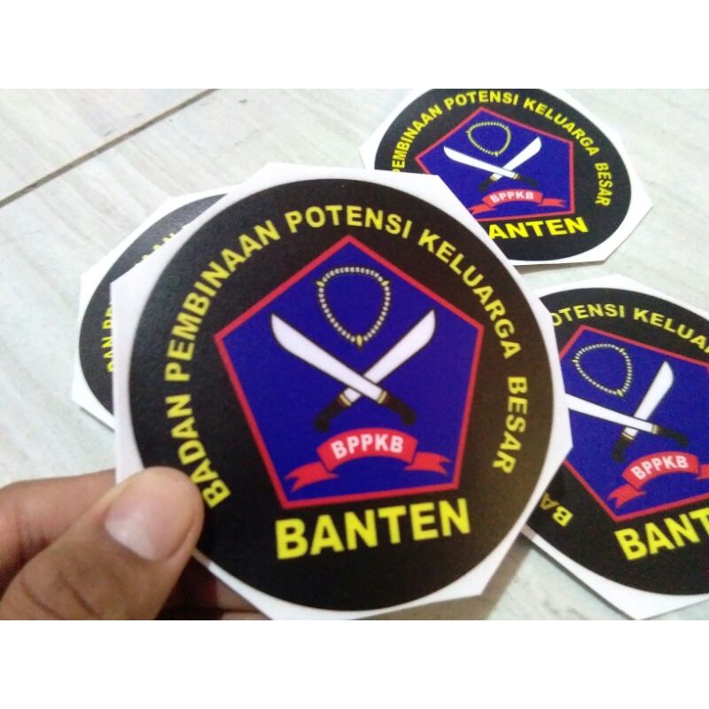 

Stiker BPPKB Bulat/Stiker Keluarga Banten Ukuran Diameter 8cm