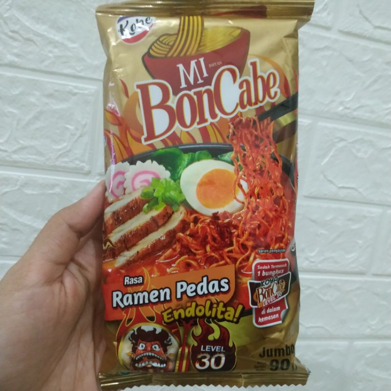 

MI BONCABE RASA RAMEN PEDAS ENDOLITA LEVEL 30 / MIE RAMEN PEDAS BON CABE