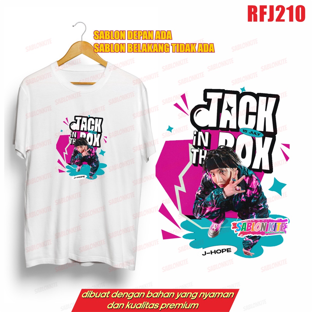 MURAH!!! KAOS KPOP JHOPE RFJ210 JACK IN THE BOX JK RM V JIN