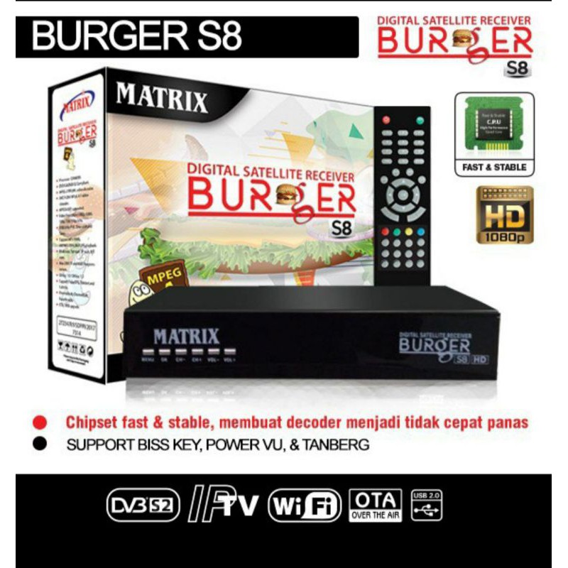 Receiver Matrix Burger HD - S8