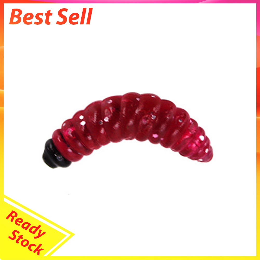 50pcs Fishing Worm Maggot Soft Bait Floating Bionic Jigging Wobblers Lures