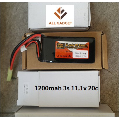 ZOP Power 1200mah 3s 11.1v 20c Airsoft Lipo