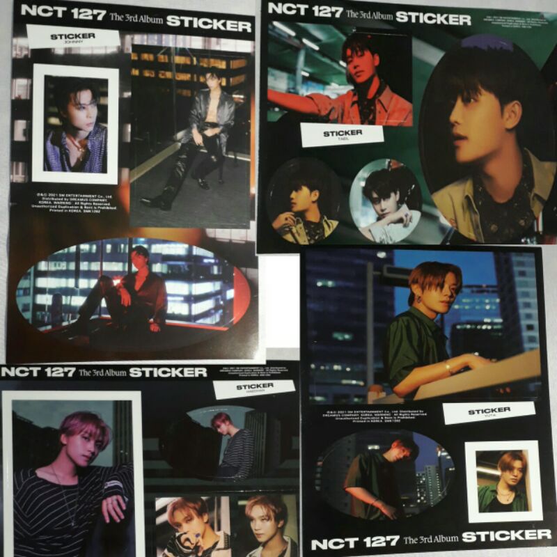 Official Stiker NCT 127 Sticker Stiker Haechan Johnny Yuta Taeil Versi Seoul City