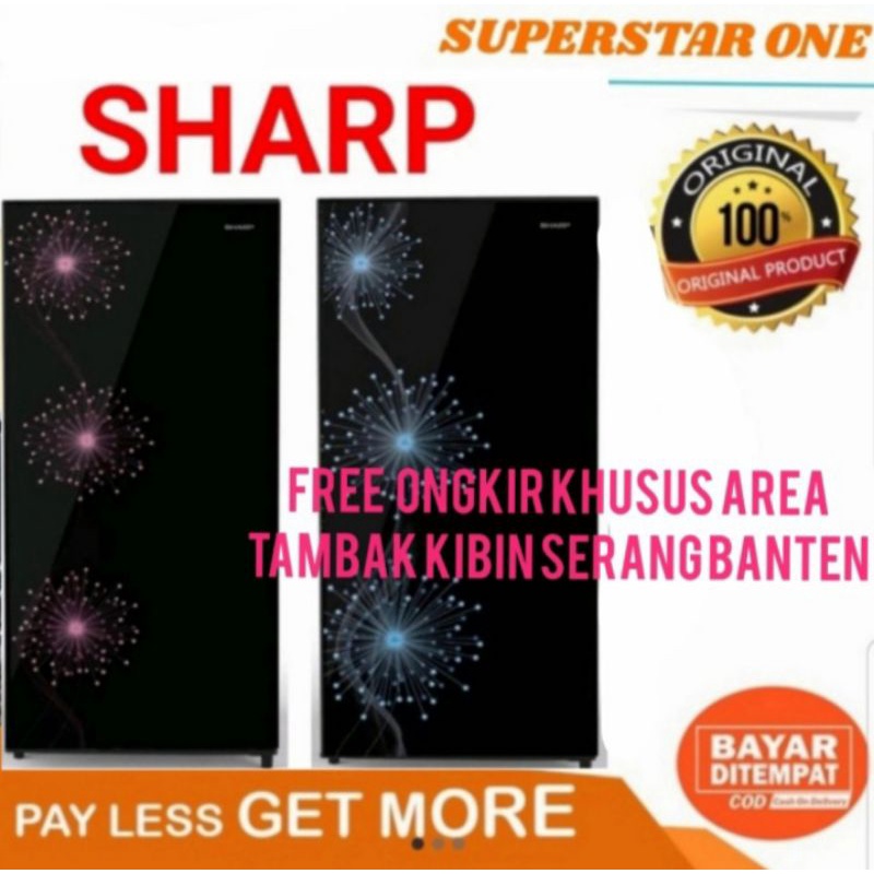 Kulkas sharp 1 pintu SJX 187 Shine new series/ kulkas Sharp SJX-187