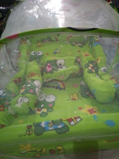 cod Kasur bayi bantal guling set kelambu kolam keroppi termurah | Shopee Indonesia