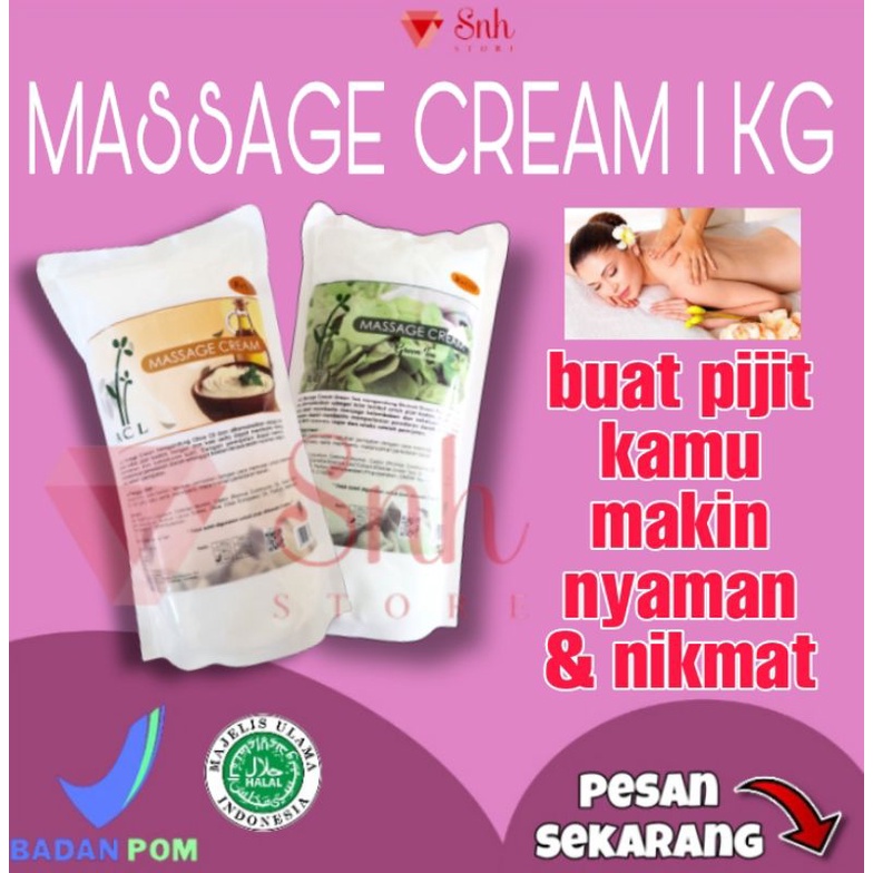 MASSAGE CREAM 1kg/Body Massage/body butter/body cream/Urut Pijat Pijit/cream urut pijat/cream pijat/pijit/pijat/urut/krim pijat/body butter/body cream/cream massage badan/krim massage/body cream bleaching/lotion whitening bpom/cream pijat kiloan/