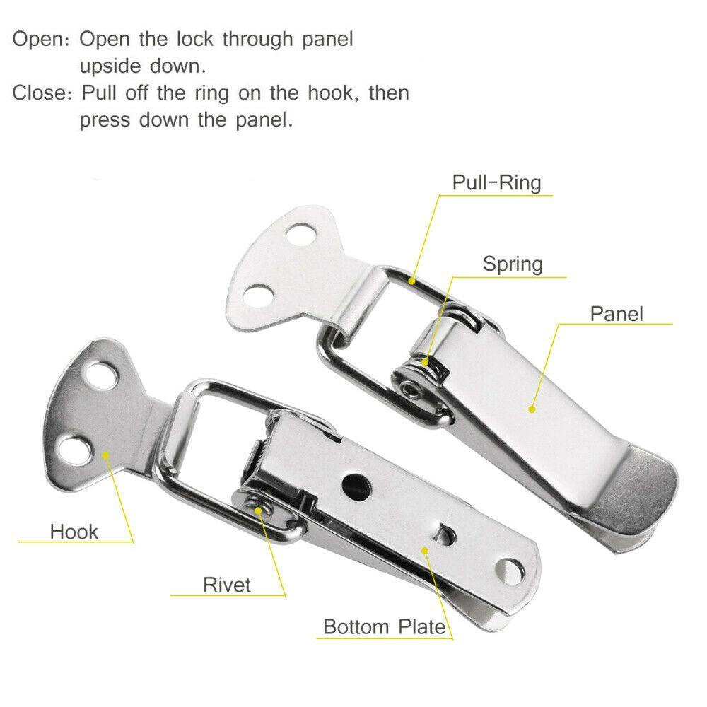 【 ELEGANT 】 Pengait Kotak Kabinet Nyaman Berguna Kantor Untuk Pintu Jendela Toggle Catch Case Chest Furniture Hardware