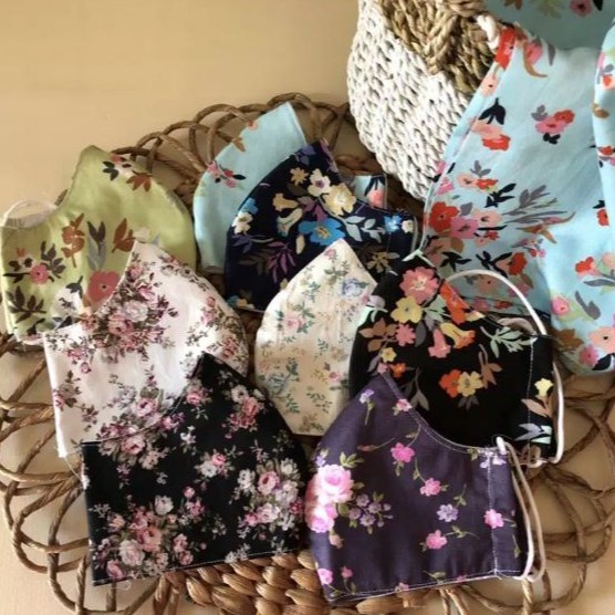 MASKER KAIN MOTIF LUCU HEADLOOP-MASKER KAIN HIJAB