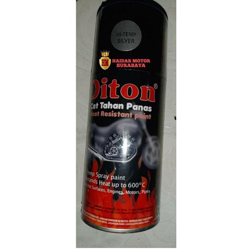 Cat Diton Hi-temp silver/cat anti panas diton/cat srmprot mesin/knalpot termurah/cat anti panas gros