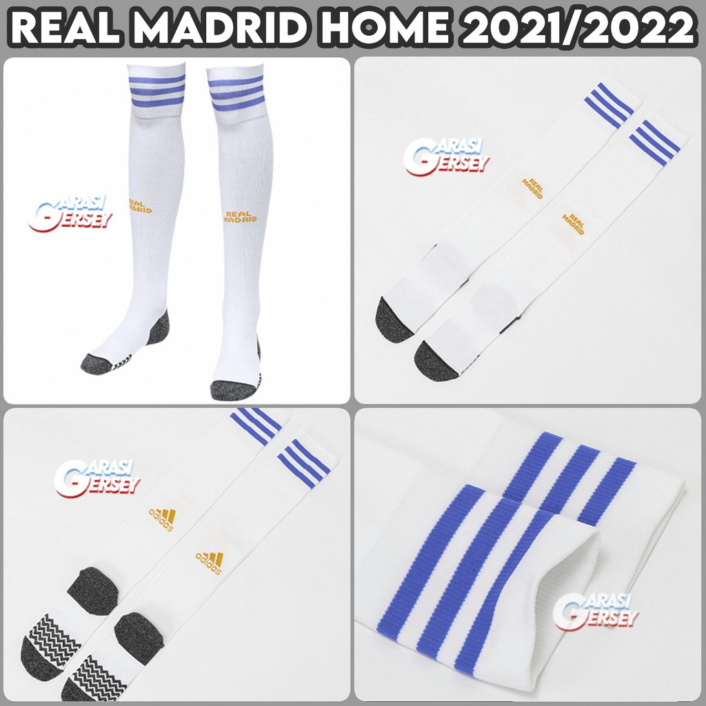 Kaos Kaki Bola Real Madrid Home 2021/2022 Madrid Home