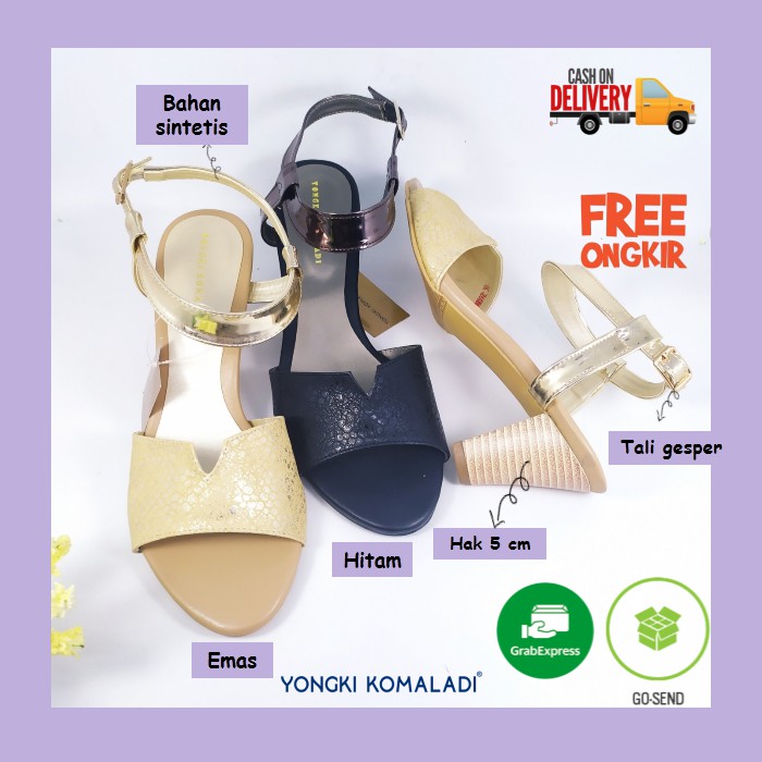  SANDAL  WEDGES TALI SELOP HAK TAHU PESTA  SENDAL PEREMPUAN 